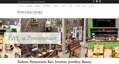 Desktop Screenshot of powerscourtcentre.ie